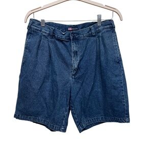 Vintage Y2K Medium Wash Denim Shorts 36 Waist 100% Cotton